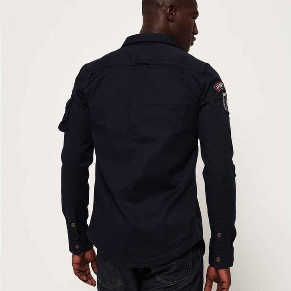 Superdry Men's Navy Shirt Jacket - Picture 3 of 5